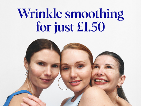 Wrinkles Schminkles blog banner on the cost per wear of silicone wrinkle patches