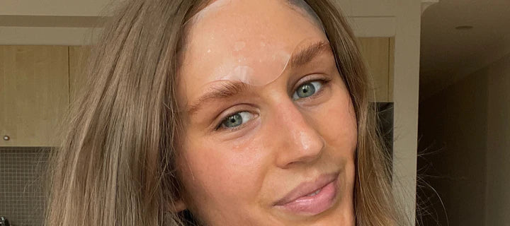 Wrinkles Schminkles blog banner on the viral TikTok face taping trend using silicone patches